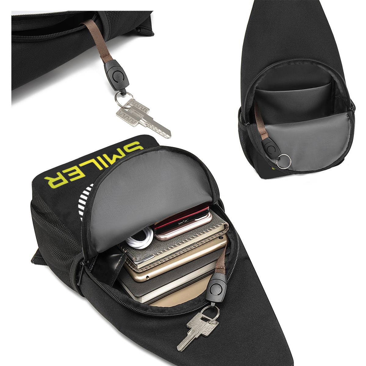 The Smiler Alton Towers Merch  - Sling Backpack Shoulder ulasan dan harga