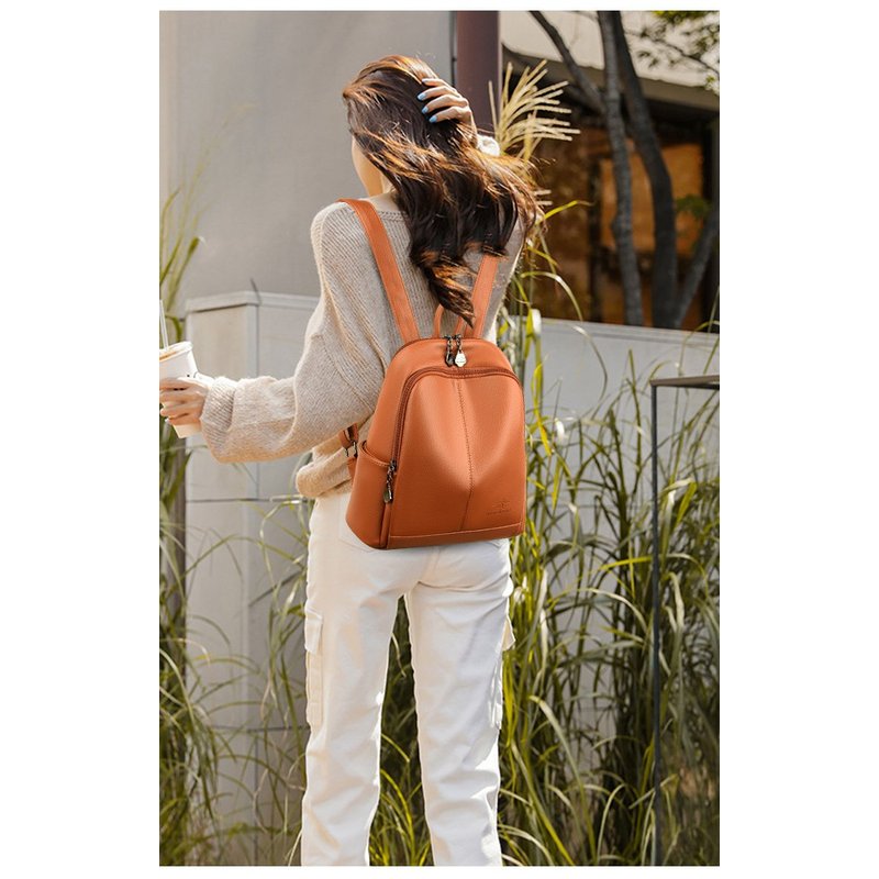 Tas Ransel Perjalanan Kapasita - Leather Backpack Vintage ulasan dan harga